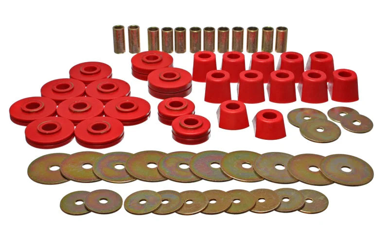 Energy Suspension 67-95 K5 Blazer /  67-70 Denali XL/Suburban/Yukon XL 4WD Red Body (Cab) Mount Set - Main Product View