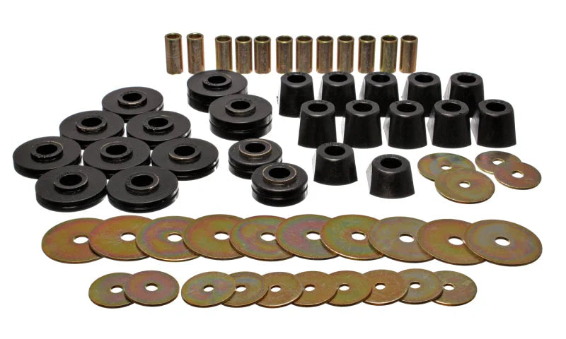 Energy Suspension 67-95 K5 Blazer/67-70 Denali XL/Suburban/Yukon XL 4WD Black Body (Cab) Mount Set - Main Product View