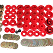 Load image into Gallery viewer, Energy Suspension 68-70 Chevrolet Biscayne/Bel Air/Caprice/Impala Body Mount Set w/ Hardware - Red - Back View