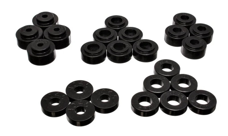 Energy Suspension 68-72 Chevrolet Chevelle/Monte Carlo/Malibu/Laguna/El Camino Black Body Mount Set - Main Product View