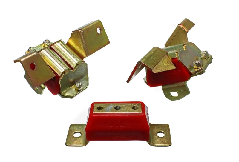 Energy Suspension 68-72 Ford Mustang 5.0L (302) Red Motor & Transmission Mount Set - Side View