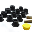 Load image into Gallery viewer, Energy Suspension 6/86-97 Nissan 720 &amp; Hardbody Pickup 2WD Black Rear Leaf Spring Bushing Set - Main Product View
