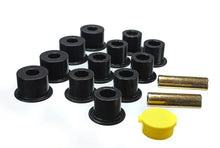 Load image into Gallery viewer, Energy Suspension 6/86-97 Nissan 720 &amp; Hardbody Pickup 2WD Black Rear Leaf Spring Bushing Set - Main Product View