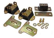 Load image into Gallery viewer, Energy Suspension 69-72 Camaro/70-73 Monte Carlo Black Complete Motor&amp;Trans Mount Set Zinc Finish - Main Product View