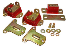Load image into Gallery viewer, Energy Suspension 69-72 Camaro/70-73 Monte Carlo Red Complete Motor&amp;Trans Mount Set Zinc Finish - Main Product View