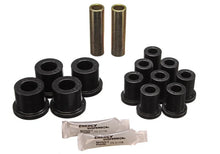 Load image into Gallery viewer, Energy Suspension 70-72 Dodge Charger (w/ 1-1/2in Main Eye) Black Rear Leaf Spring Bushing Set - Main Product View