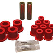 Load image into Gallery viewer, Energy Suspension 70-72 Dodge Charger (w/ 1-1/2in Main Eye) Red Rear Leaf Spring Bushing Set - Main Product View