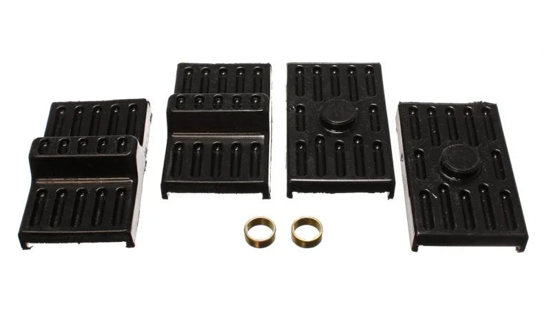 Energy Suspension 70-81 Camaro / 70-81 Firebird Black Multi Leaf Spring Isolators - Main Product View