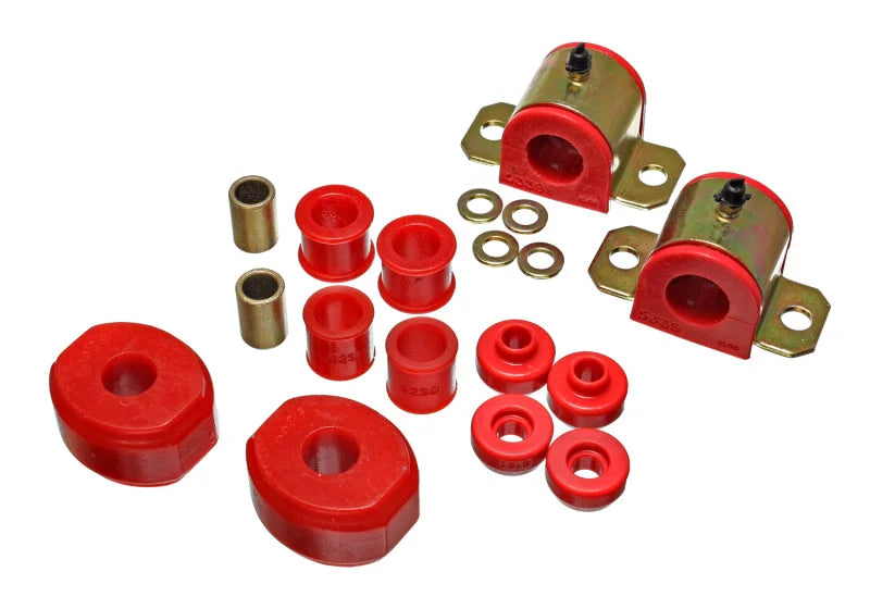 Energy Suspension 72-93 Dodge D100/200/300/Ramcharger 2WD Red 15/16in Front Sway Bar Bushings - Main Product View