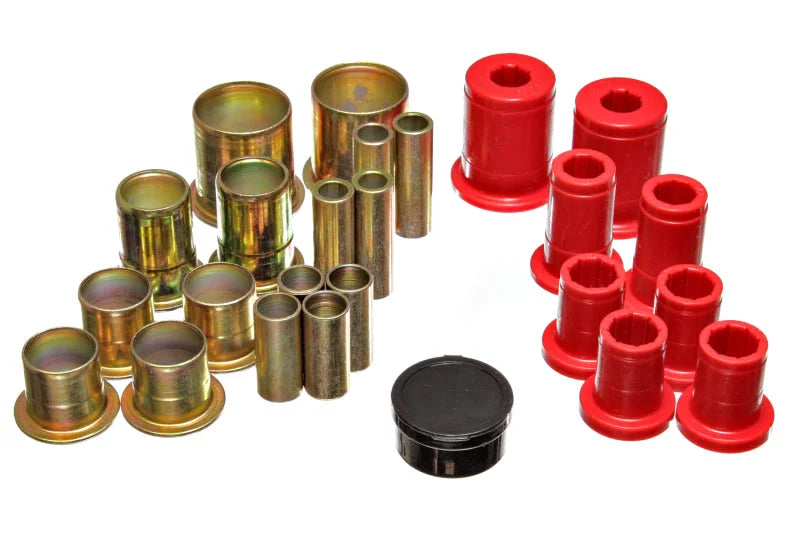 Energy Suspension 73-74 Camaro / 73 GrandAm/GrandPrix Red Control Arm Bushing Set - Complete Set - Main Product View
