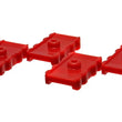 Load image into Gallery viewer, Energy Suspension 73-78 Chrysler Red Leaf Spring Isolator Set w/ Ribbed Sides - Side View