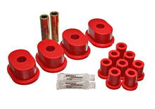 Load image into Gallery viewer, Energy Suspension 73-79 B-Body (Charger/Coronet/Satellite/GTX) Red Rear Leaf Spring Bushing Set - Main Product View