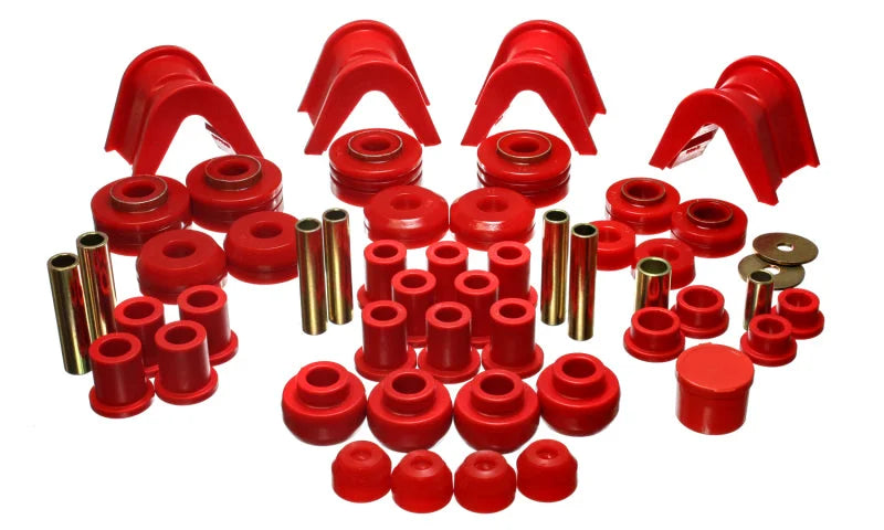 Energy Suspension 73-79 Ford F-150 Pickup w/ 2 Degree C-Bushing Red Hyper-Flex Master Bushing Set - Main Product View
