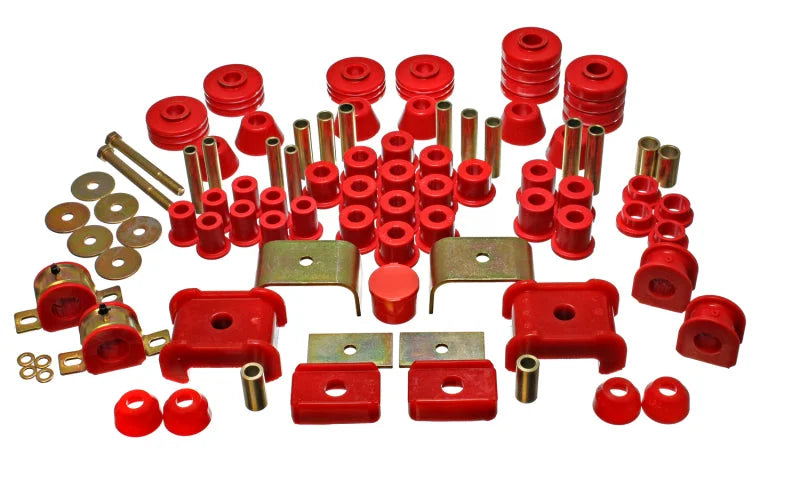 Energy Suspension 73-80 Chevy/GMC 4WD (w/ Stock Front Springs) Red Hyper-flex Master Bushing Set - Main Product View