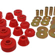 Load image into Gallery viewer, Energy Suspension 73-80 GM 1/2 Ton C-10/C1500 Pick Up 2WD Red Body (Cab) Mount Set - Main Product View