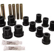 Load image into Gallery viewer, Energy Suspension 73-87 GM Denali XL/SUburban/Yukon XL 4WD Black Front Leaf Spring Bushing Set - Main Product View