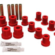 Load image into Gallery viewer, Energy Suspension 73-87 GM Denali XL/SUburban/Yukon XL 4WD Red Front Leaf Spring Bushing Set - Main Product View