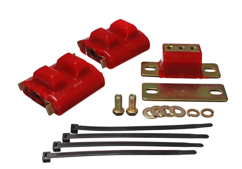 Energy Suspension 73-92 Chevrolet Camaro Red Motor and Transmission Mounts; Zinc Finish - Main Product View