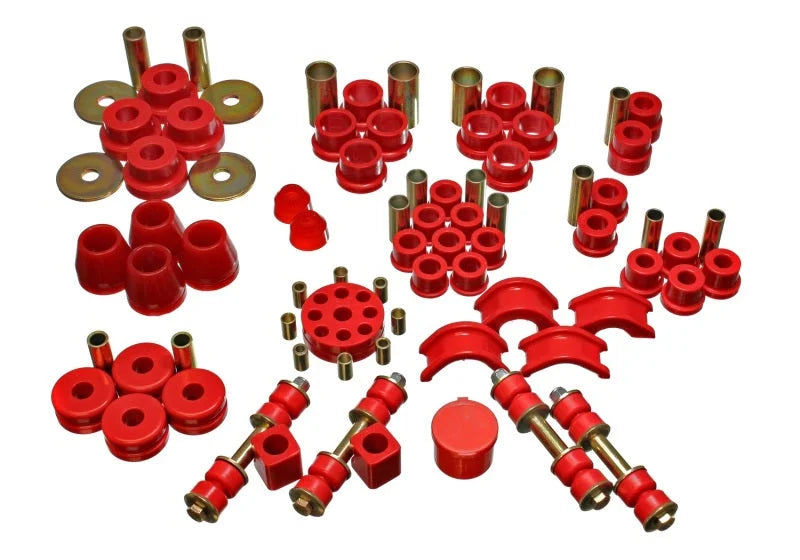 Energy Suspension 74-78 Nissan 260Z/280Z Red Hyper-Flex Master Bushing Set - Main Product View