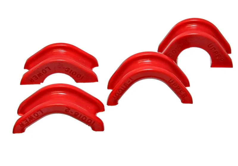 Energy Suspension 74-78 Nissan 260Z/280Z Red Rack and Pinion Bushing Set - Side View