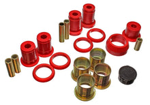 Load image into Gallery viewer, Energy Suspension 75-80 Chevy Monza Red Rear Control Arm Bushing Set w/ Thrust Washer - Main Product View