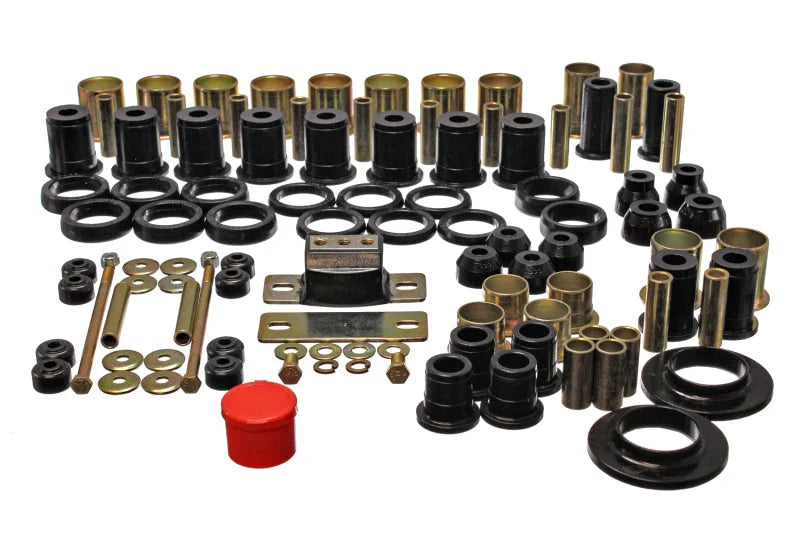Energy Suspension 78-87 Oldsmobile Cutlass/442/F-85/Europa Black Hyper-flex Master Bushing Set - Main Product View