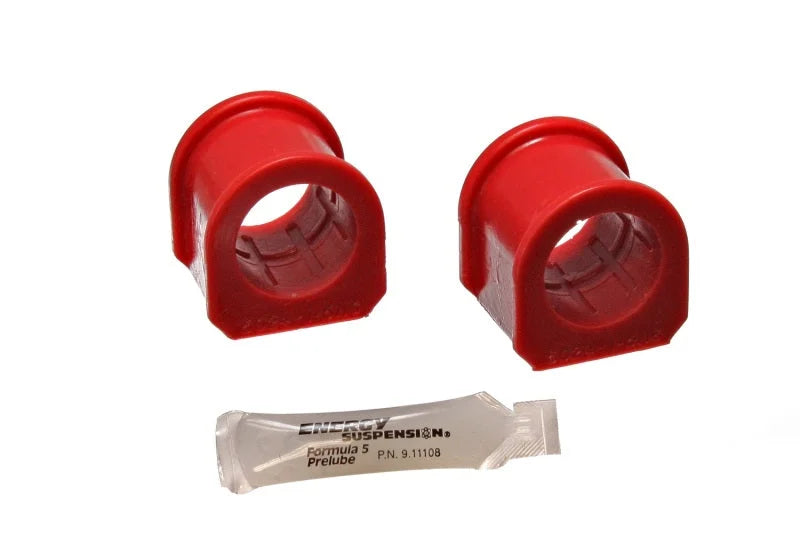 Energy Suspension 79-02 Ford Mustang Red 1-1/4in Front Sway Bar Bushing Set-Reuse Factory Brackets - Main Product View