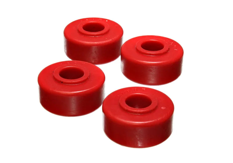 Energy Suspension 79-93 Dodge D-50 2WD / 87-96 Mitsubishi 2WD PU Red Front Strut Rod Bushing Set - Main Product View