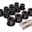 Load image into Gallery viewer, Energy Suspension 80-86 Nissan 720 &amp; Hardbody Pickup 2WD Black Rear Leaf Spring Bushing Set - Main Product View