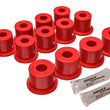 Load image into Gallery viewer, Energy Suspension 80-86 Nissan 720 &amp; Hardbody Pickup 2WD Red Rear Leaf Spring Bushing Set - Side View