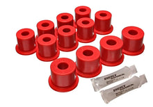 Load image into Gallery viewer, Energy Suspension 80-86 Nissan 720 &amp; Hardbody Pickup 2WD Red Rear Leaf Spring Bushing Set - Side View