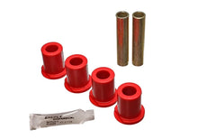 Load image into Gallery viewer, Energy Suspension 80-96 Ford Bronco / F150 / F250 / F350 Red Rear 4WD Frame Shackle Bushings Set - Side View