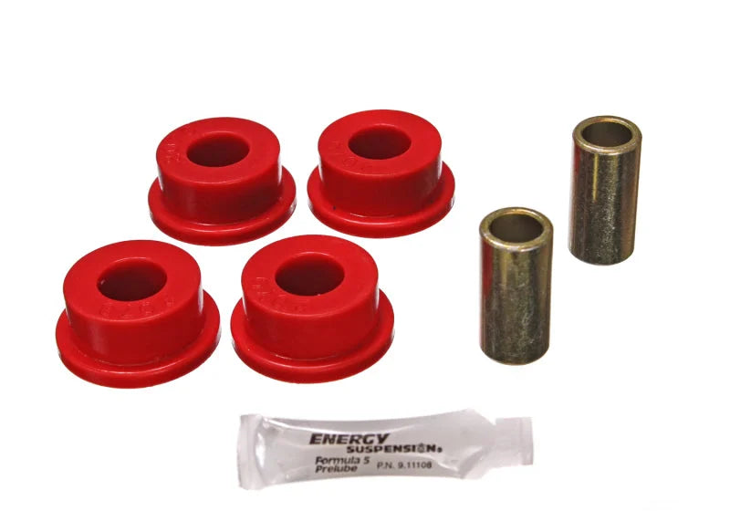 Energy Suspension 80-98 Ford F-250 4WD/F350 4WD Red Front Frame Shackle Bushing Set - Main Product View