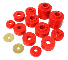 Load image into Gallery viewer, Energy Suspension 80-98 Ford F250/F350 / 80-92 Ford F100/F150 / 85-98 Ford F450 Red Body Mount Set - Main Product View