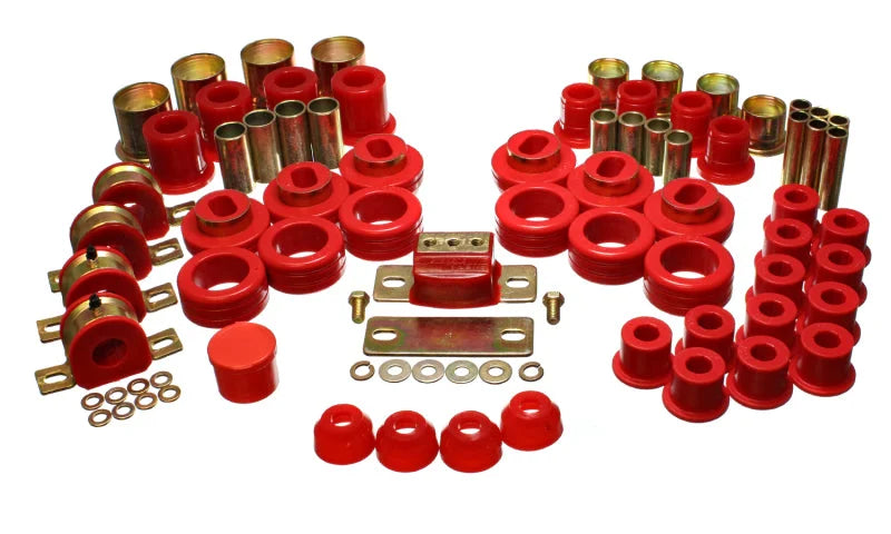 Energy Suspension 81-87 Chevy/GMC 2WD 1/2 Ton PickUp Red Hyper-flex Master Bushing Set - Main Product View