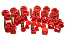 Load image into Gallery viewer, Energy Suspension 81-87 Chevy/GMC 4WD (w/ Aftermarket Frt Springs) Red Hyper-flex Master Bushing Set - Side View