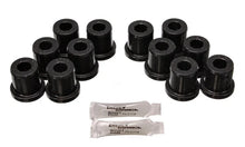 Load image into Gallery viewer, Energy Suspension 81-89 Toyota FJ40/FJ60 Landcruiser 2/4WD Blk Front Leaf Spring Bushing Set - Main Product View
