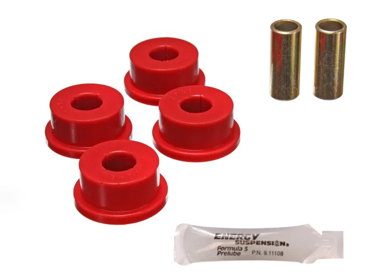 Energy Suspension 82-01 Chevy Camaro / 82-02 Pontiac Firebird Rear Red Panhard Bar Bushing Set - Main Product View