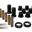 Load image into Gallery viewer, Energy Suspension 82-04 GM S-10/S-15 Pickup 2WD / 82-04 S-10 Blazer Blk Rear Leaf Spring Bushing Set - Main Product View