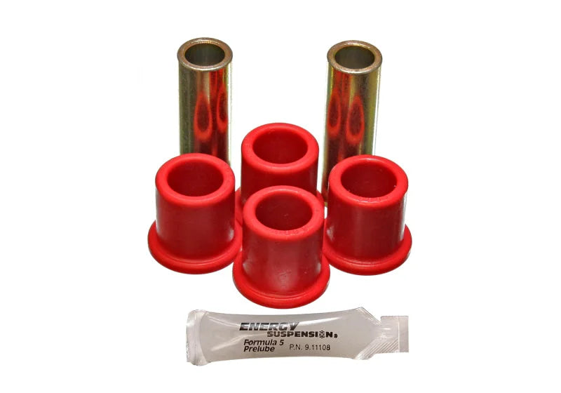 Energy Suspension 82-96 Ford F100/F150 2WD Red Rear Frame Shackle Bushing Set - Main Product View