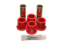 Load image into Gallery viewer, Energy Suspension 82-96 Ford F100/F150 2WD Red Rear Frame Shackle Bushing Set - Main Product View