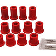 Load image into Gallery viewer, Energy Suspension 84-85 Toyota 4Runner 2 &amp; 4WD Red Front Leaf Spring Bushing Set - Side View