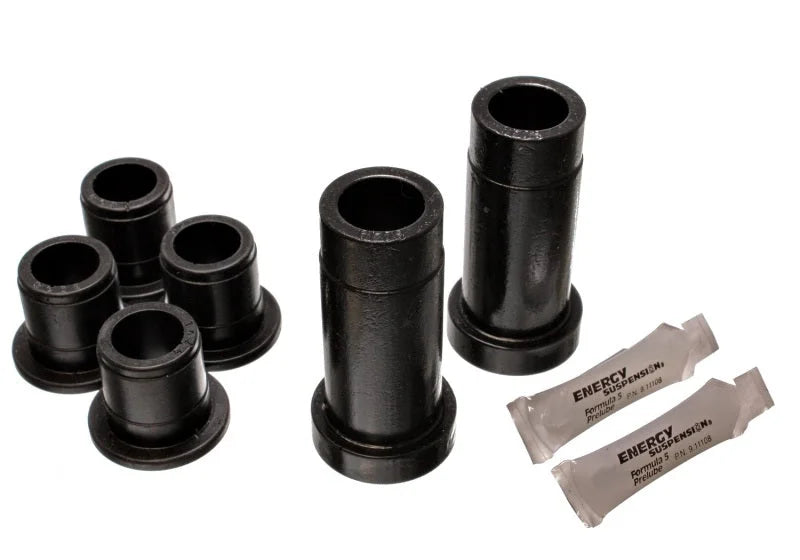 Energy Suspension 84-88 Toyota Pick Up Black Front Lower and Upper Control Arm Bushing Set (must reu - Side View