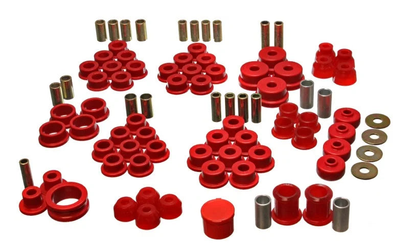 Energy Suspension 84-95 Chevrolet Corvette Red Hyper-flex Master Bushing Set - Side View