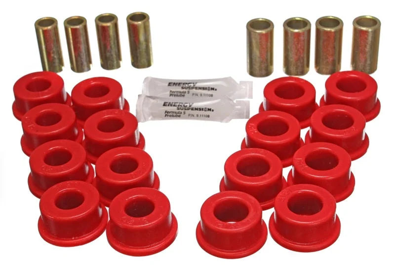 Energy Suspension 84-95 Chevy Corvette Red Rear End Control Arm Bushing Set - Side View
