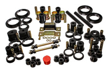 Load image into Gallery viewer, Energy Suspension 85-93 Ford Mustang Black Hyper-flex Master Bushing Set w/ V-8 - Main Product View
