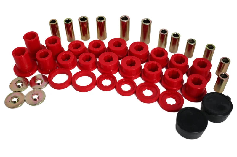 Energy Suspension 86-88 Toyota 4 Runner/PickUp Red Front Control Arm Bushing Set (Uppers ONLY) - Main Product View