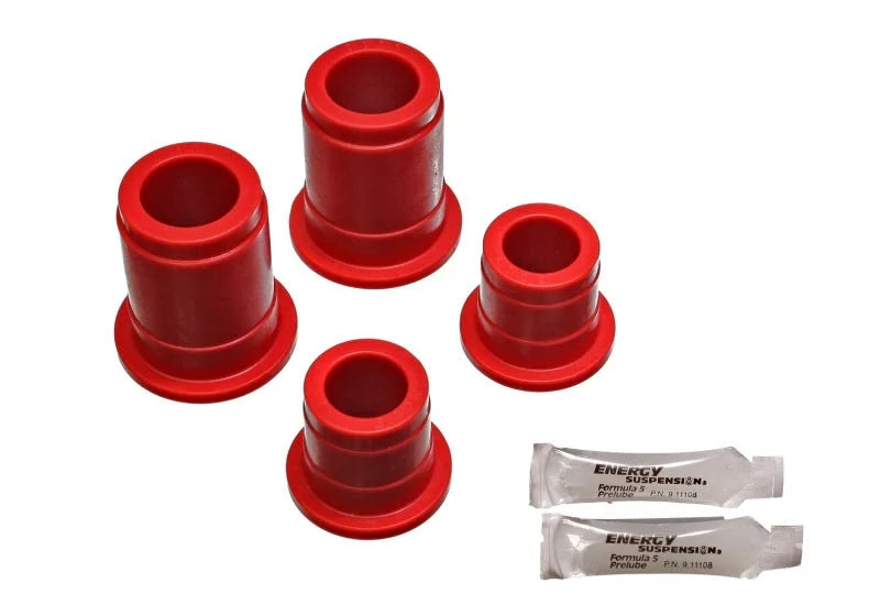 Energy Suspension 86-88 Toyota 4 Runner/PickUp Red Front Control Arm Bushing Set (Uppers ONLY) - Side View