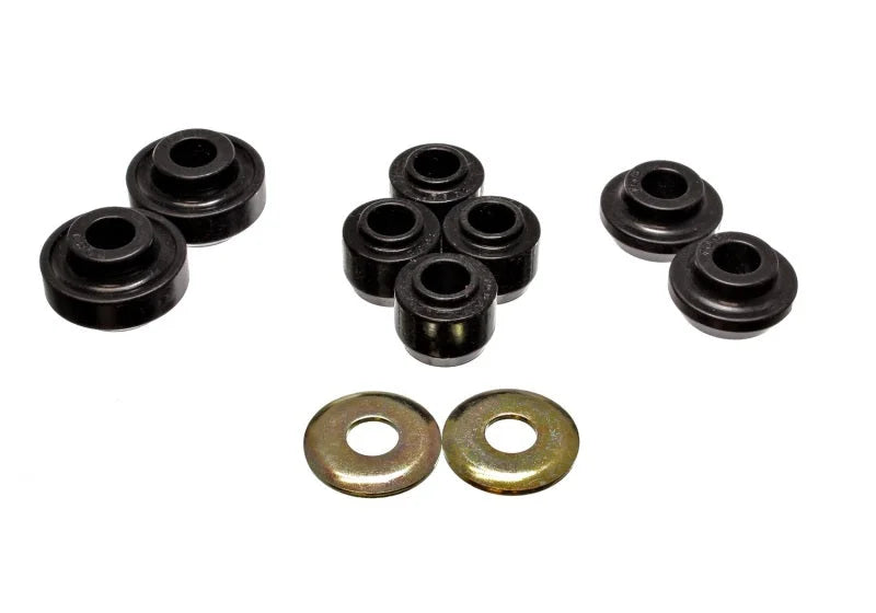 Energy Suspension 86-95 Ford Taurus Black Front Strut Rod Bushing Set - Side View