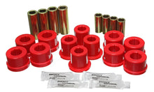 Load image into Gallery viewer, Energy Suspension 87-92 Toyota Supra Red Front Control Arm Bushing Set - Side View